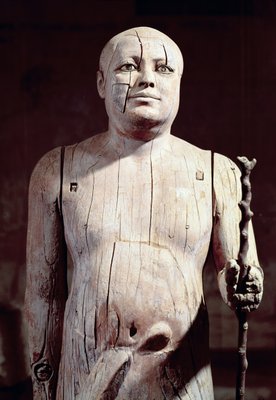 Egyptian_5th_Dynasty_-_Statue_of_Ka-Aper_known_as_Sheikh_el-Beled_from_his_mastaba_tomb_in_North_Saqqar_-_(MeisterDrucke-432395).jpg